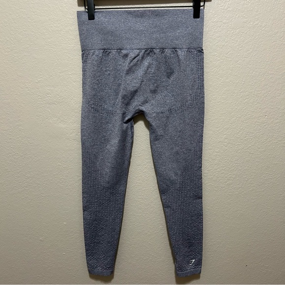 Gymshark Vital Seamless Leggings Blue Gray Small High Waisted Sculpt Original - Picture 3 of 4